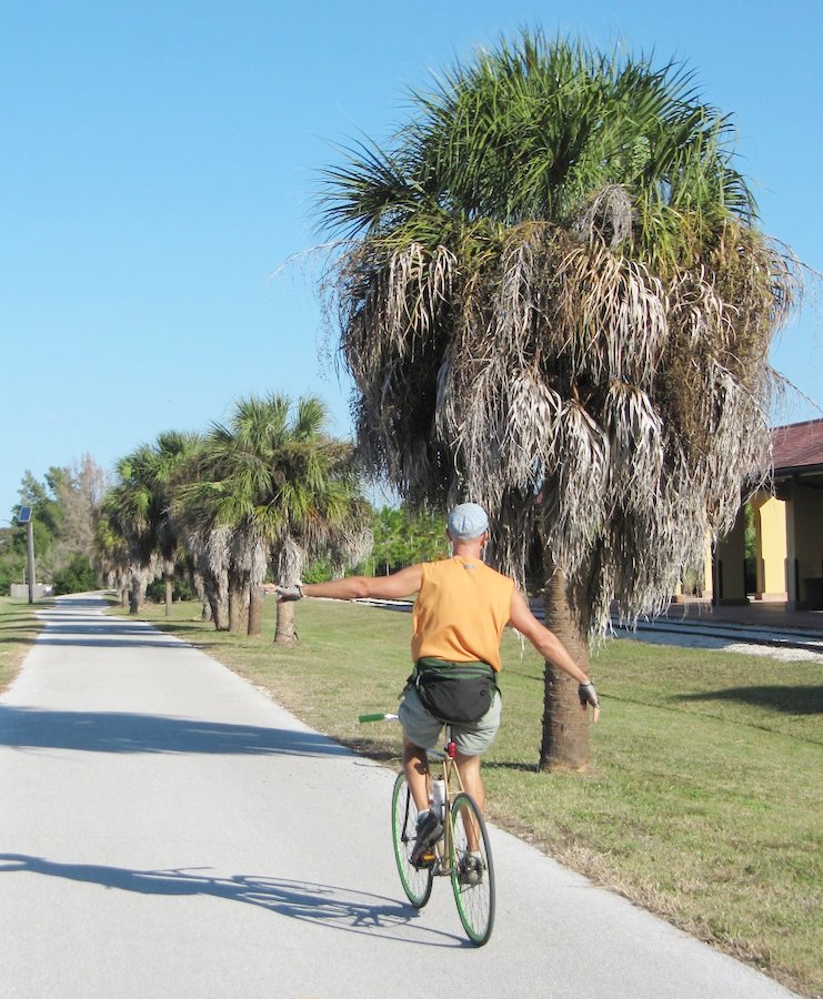 Bike paths along the Intracoastal Waterway, Venice, Florida
