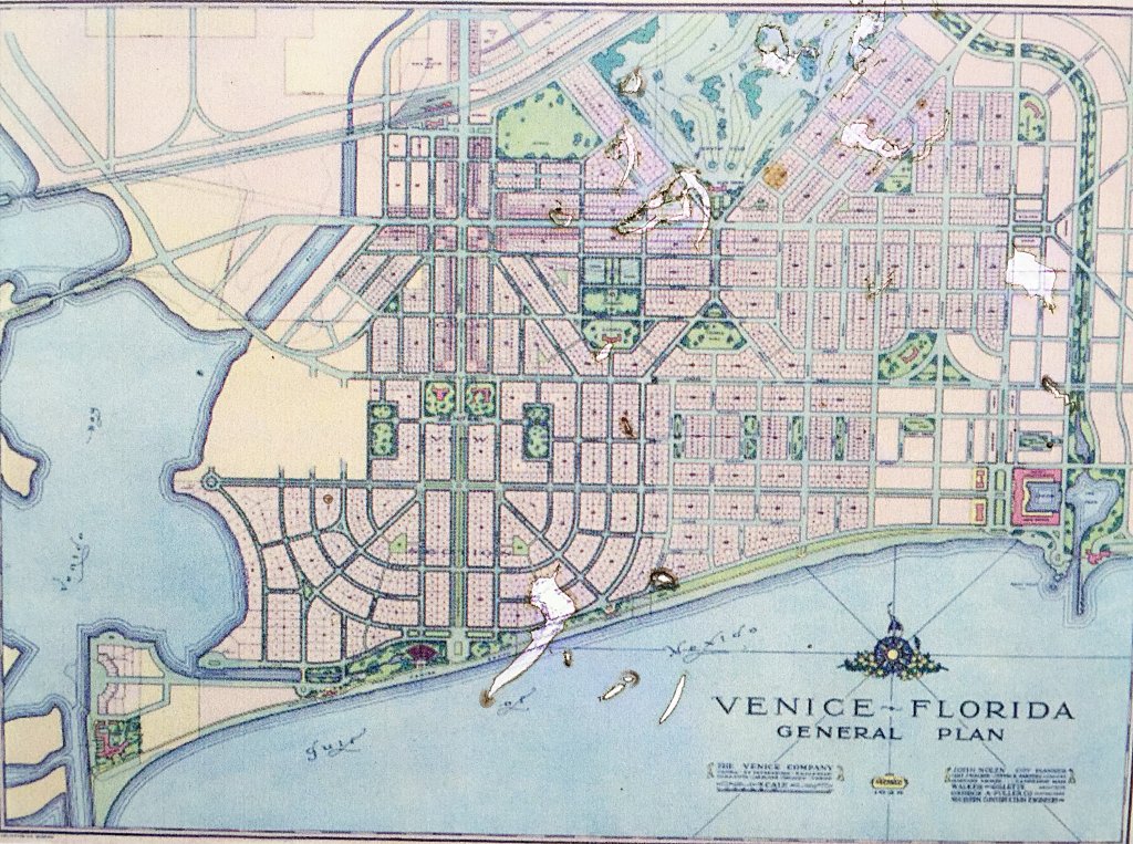 John Nolen's city plan for Venice, Florida